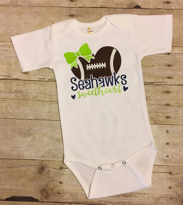 Vintage Seattle Seahawks Baby Romper