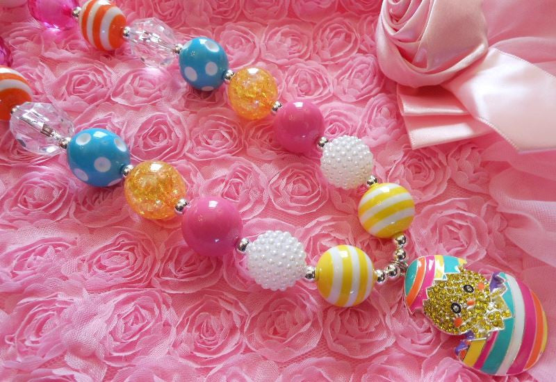 Little Girls Chunky Necklace, Toddler Necklace, Bubblegum Necklace, Little Girls Jewelry, Chunky Bubblegum Necklace, Toddler Jewelry